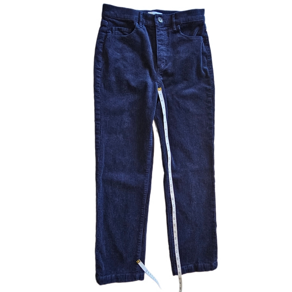 LOFT Women's Navy Syraight Corduroy Pants - Picture 10 of 12